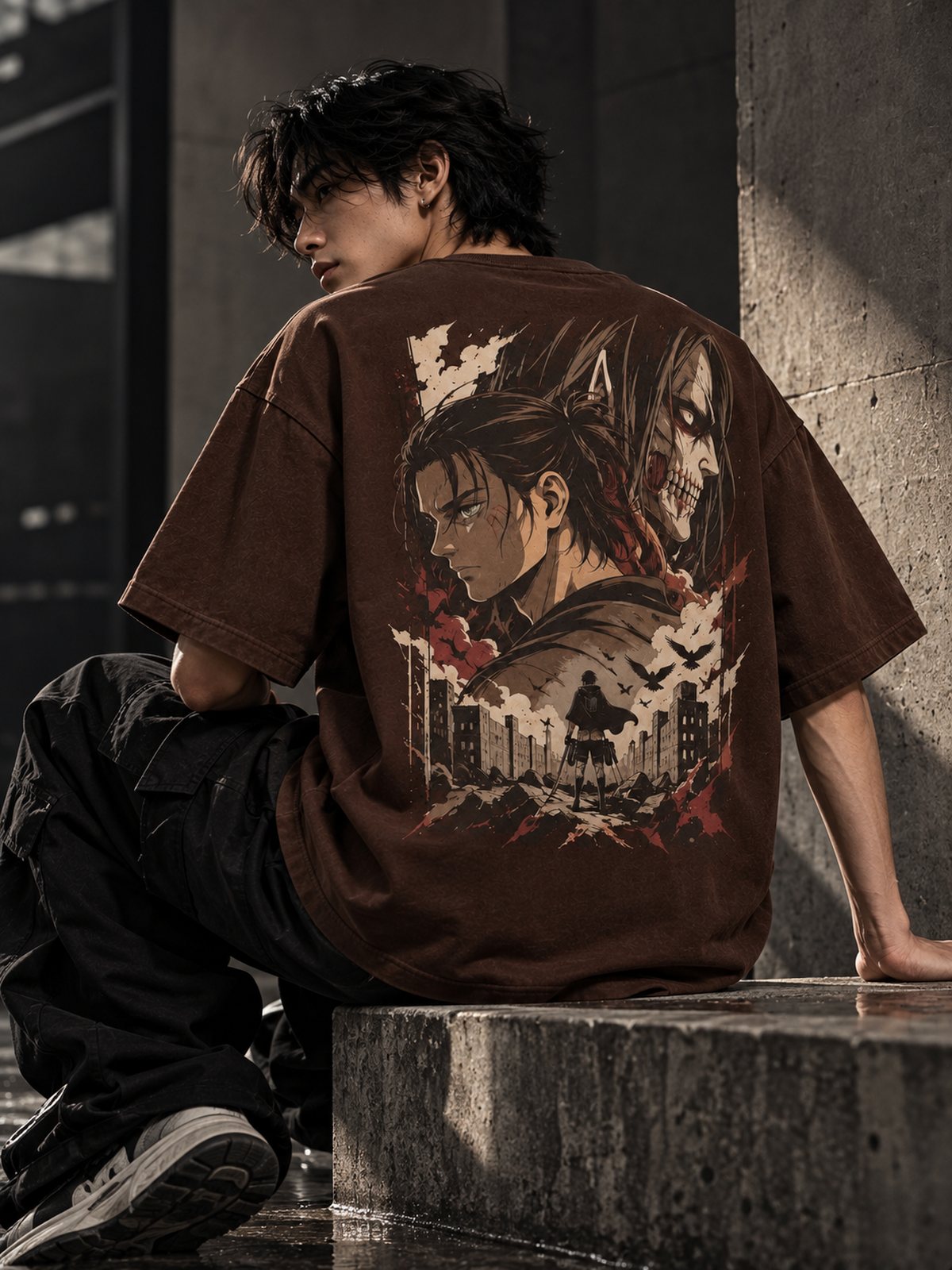 Eren — Attack on Titan · Oversized T-Shirt