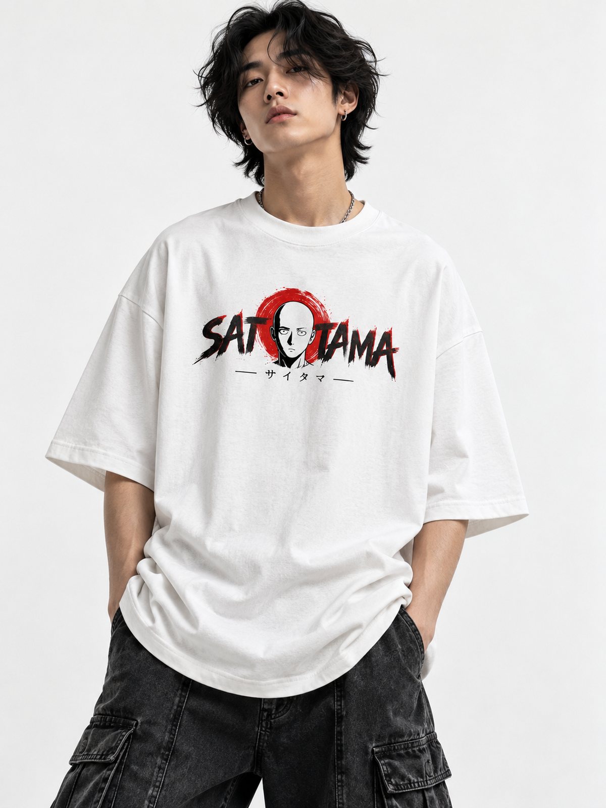 Saitama — One Punch Man · Oversized T-Shirt