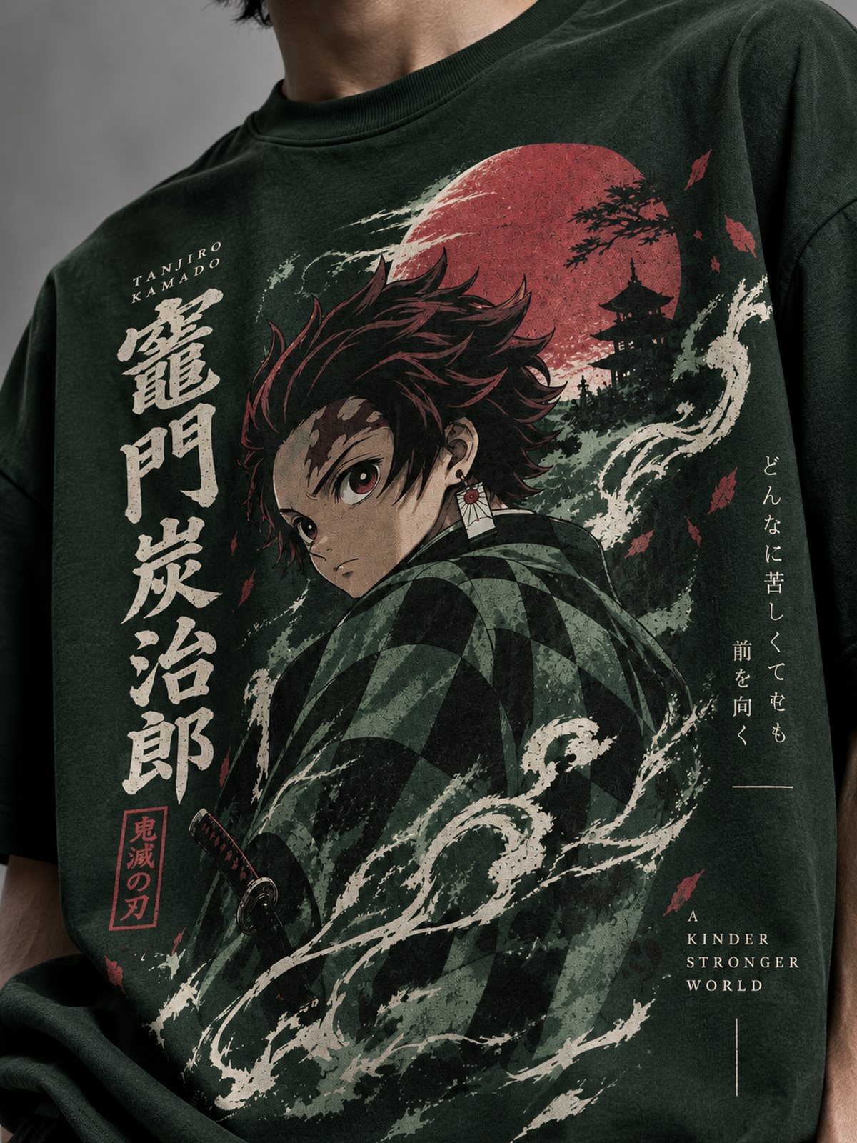 Tanjiro — Demon Slayer · Oversized T-Shirt