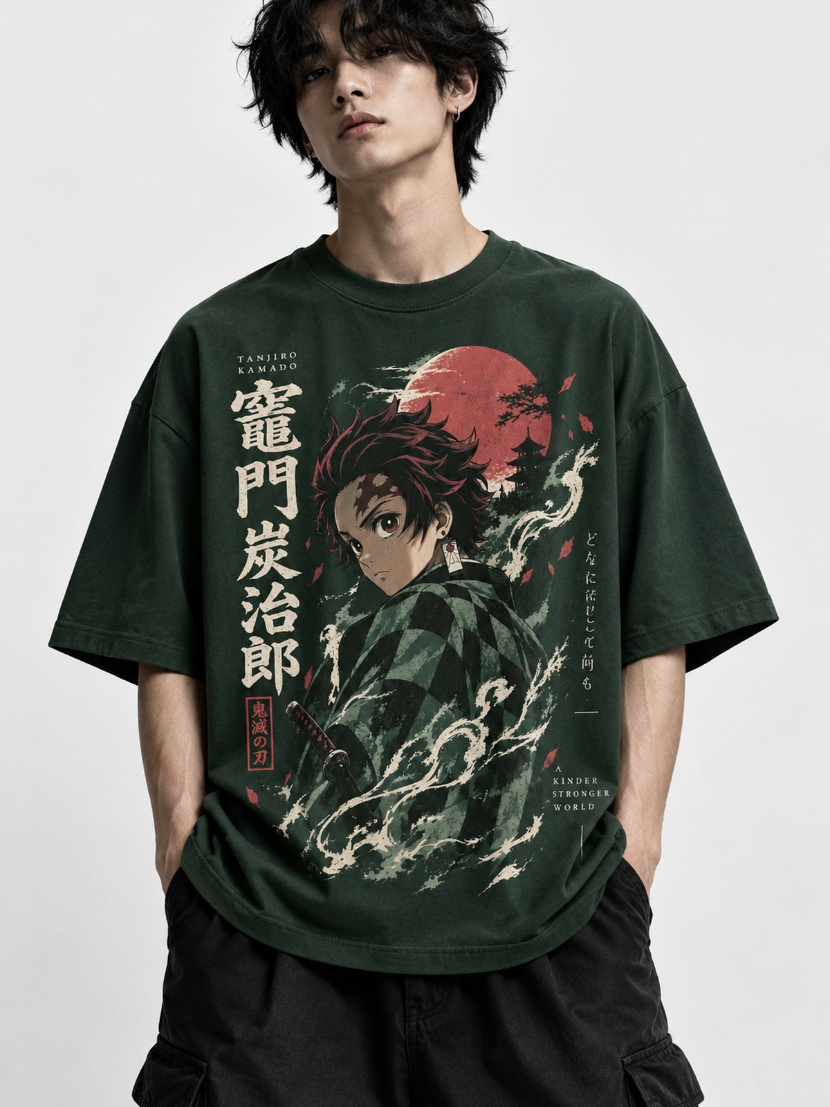 Tanjiro — Demon Slayer · Oversized T-Shirt