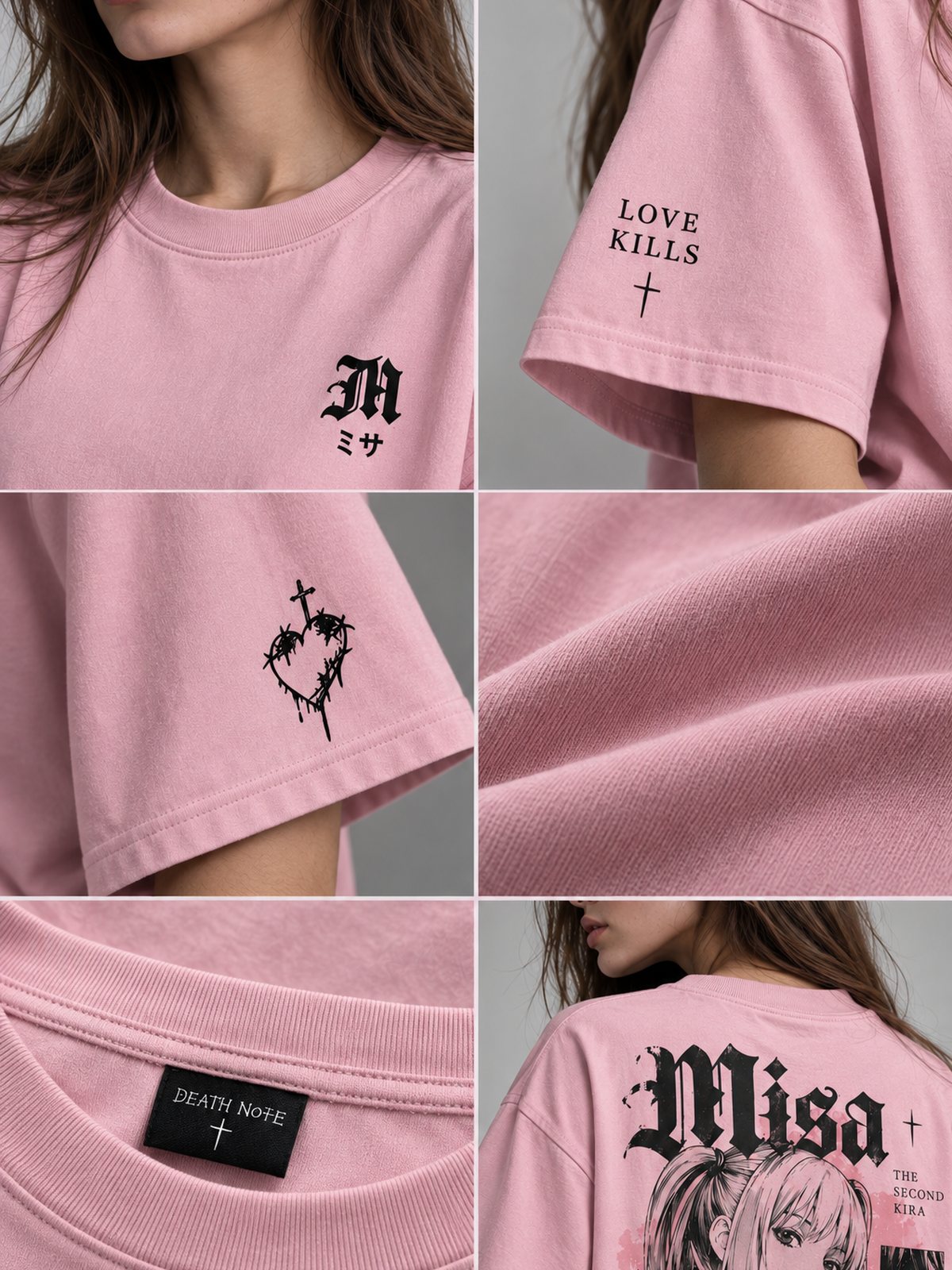 Misha — Death Note · Oversized T-Shirt — Relaxed