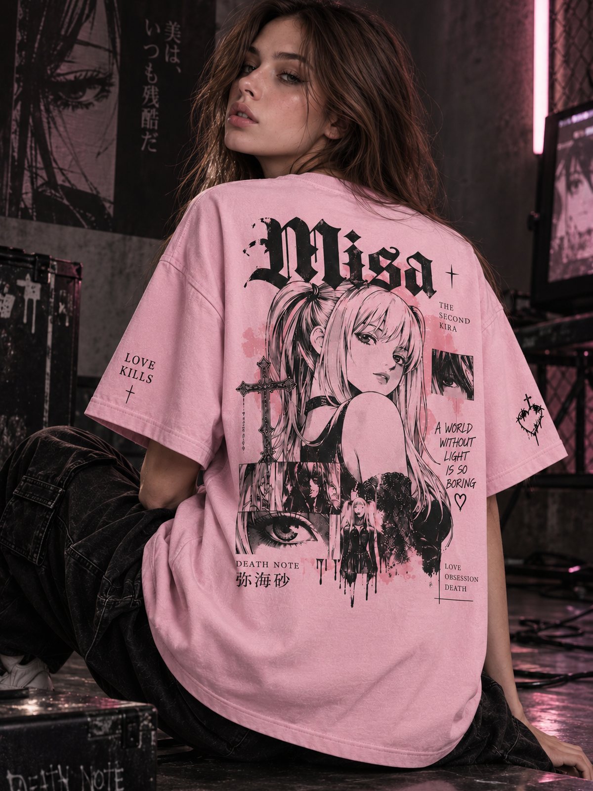 Misha — Death Note · Oversized T-Shirt — Relaxed
