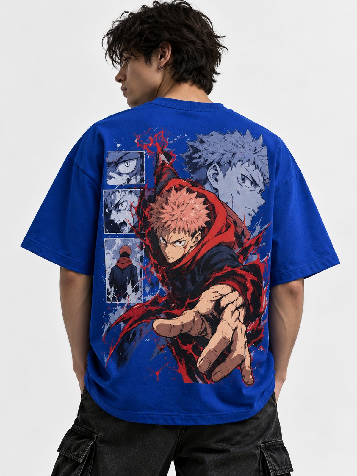 Yuji — Jujutsu Kaisen · Oversized T-Shirt — Relaxed