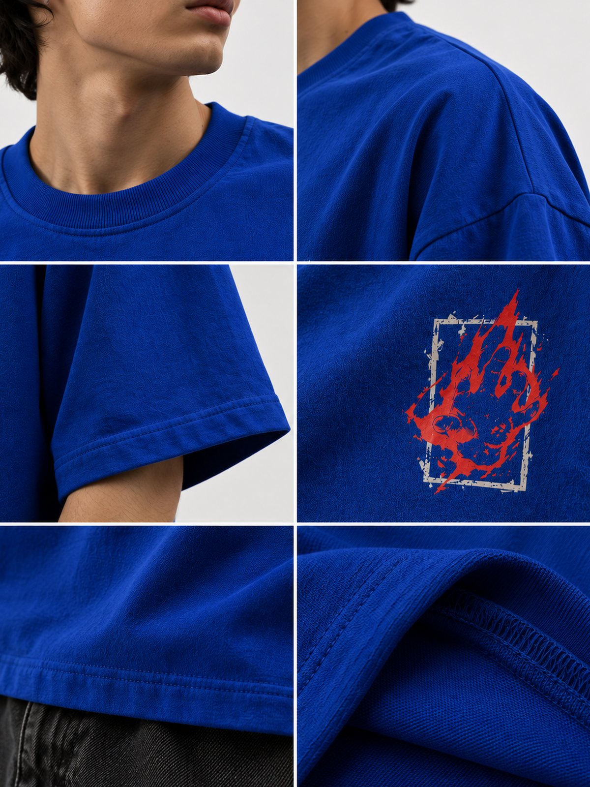 Yuji — Jujutsu Kaisen · Oversized T-Shirt — Relaxed