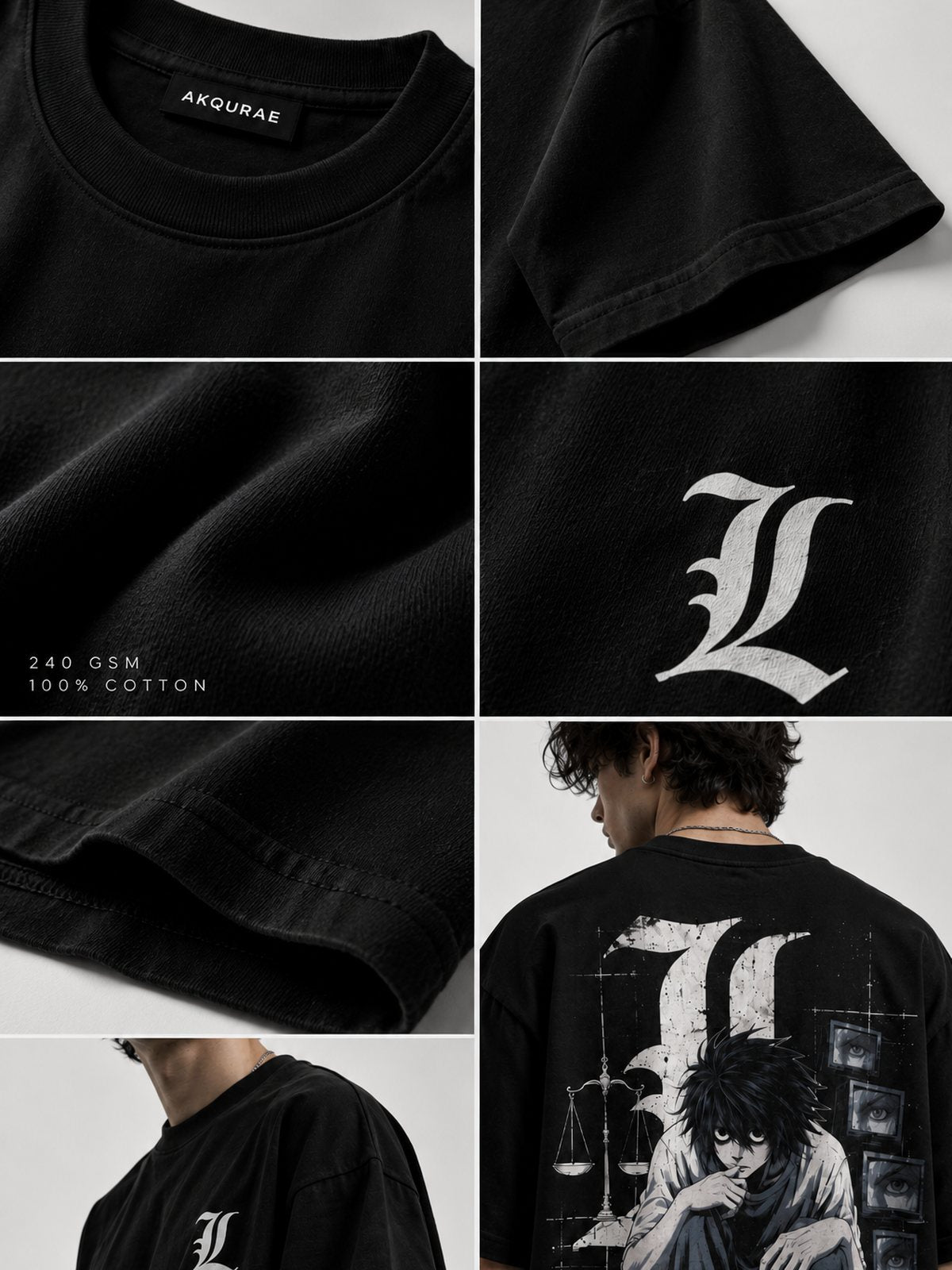 L — Death Note · Oversized T-Shirt — Relaxed