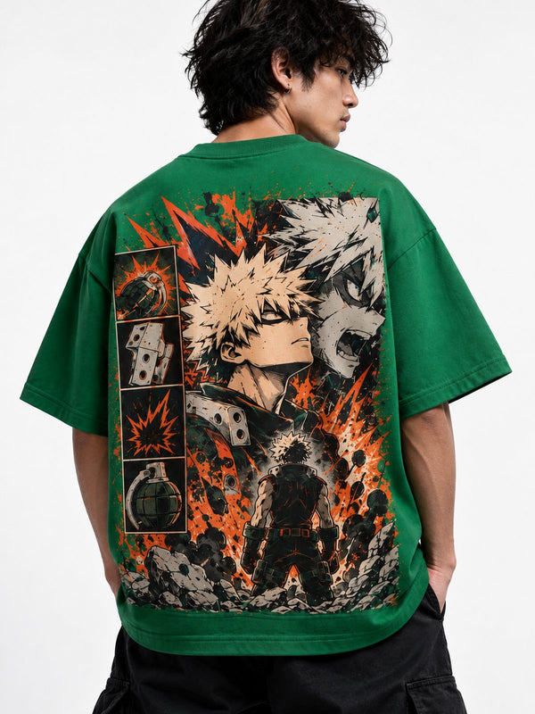 Todoroki — My Hero Academia · Oversized T-Shirt — Relaxed