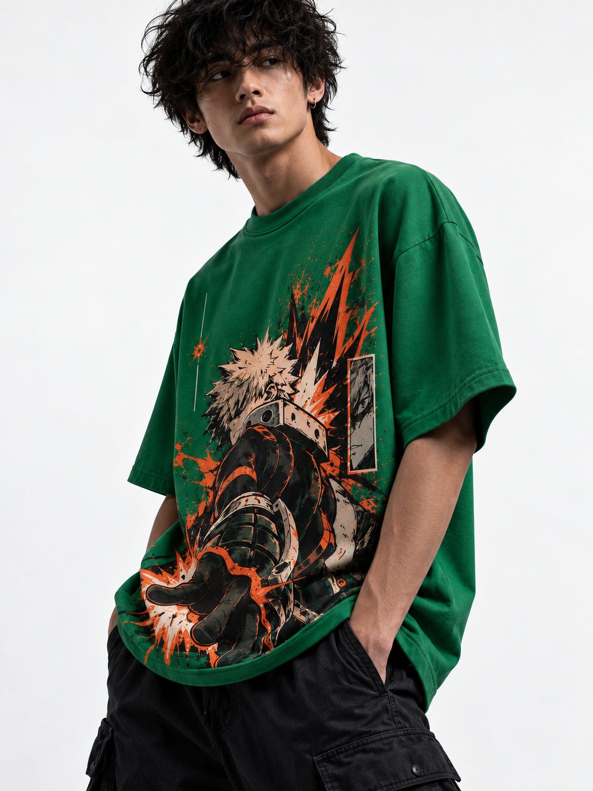 Todoroki — My Hero Academia · Oversized T-Shirt — Relaxed