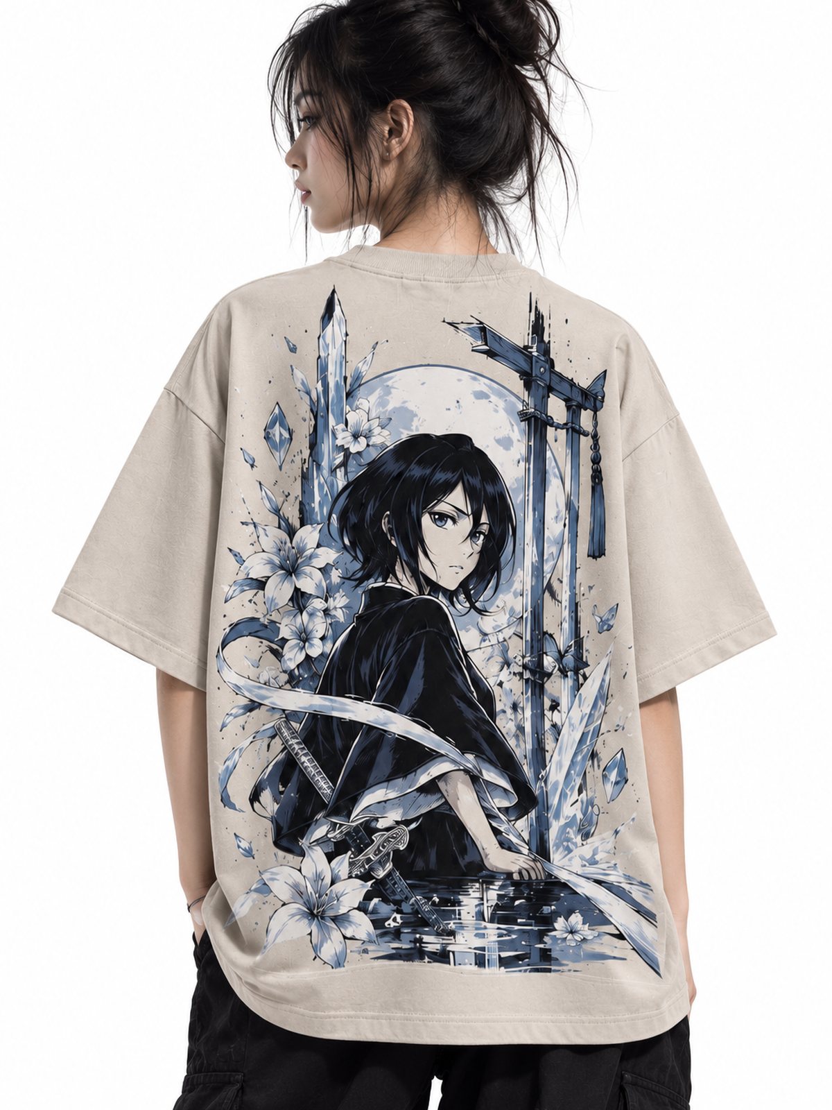 Rukia — Bleach · Oversized T-Shirt — Relaxed