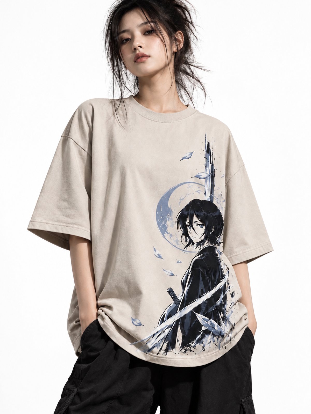 Rukia — Bleach · Oversized T-Shirt — Relaxed