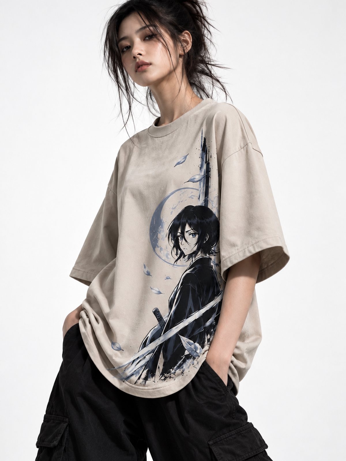 Rukia — Bleach · Oversized T-Shirt — Relaxed
