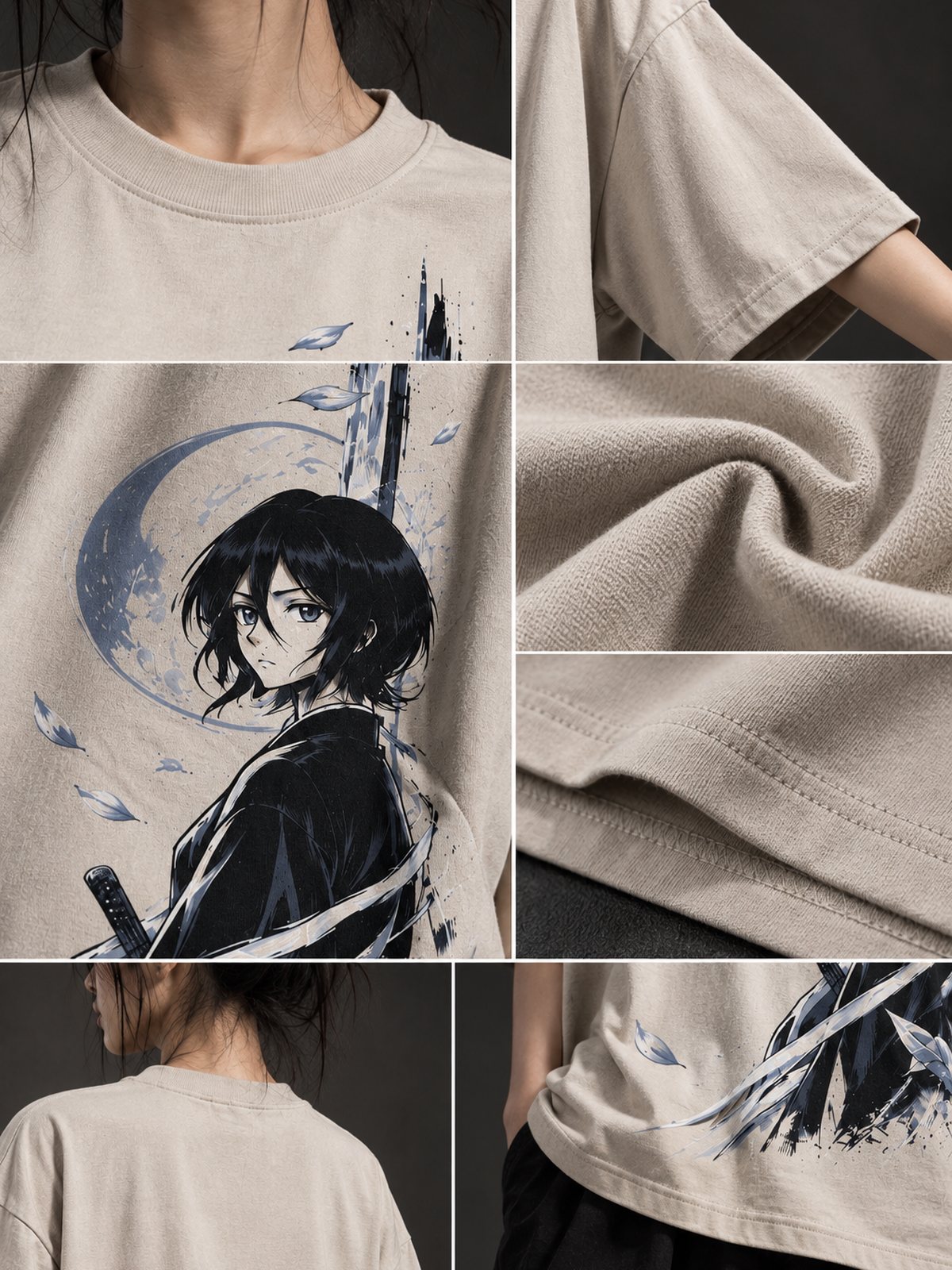 Rukia — Bleach · Oversized T-Shirt — Relaxed