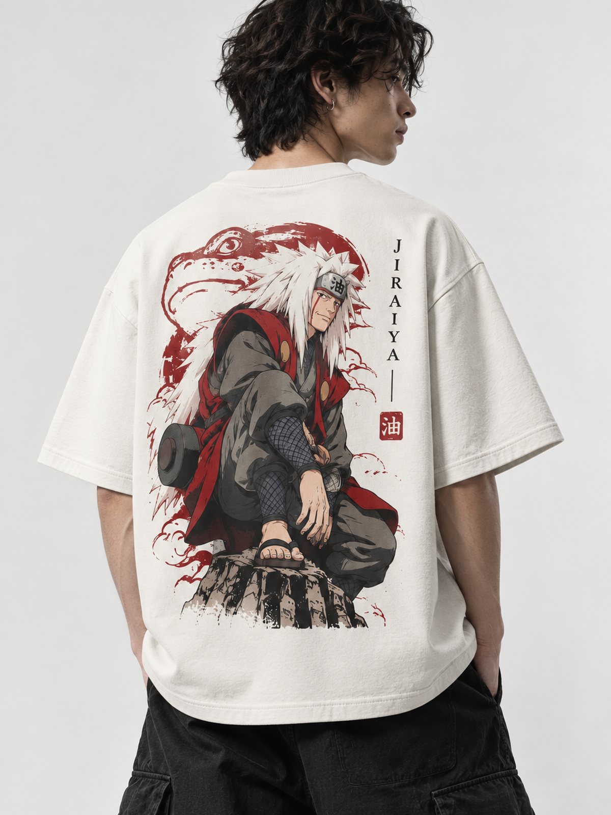 Jiraiya — Naruto · Boxy Oversized T-Shirt — French Terry