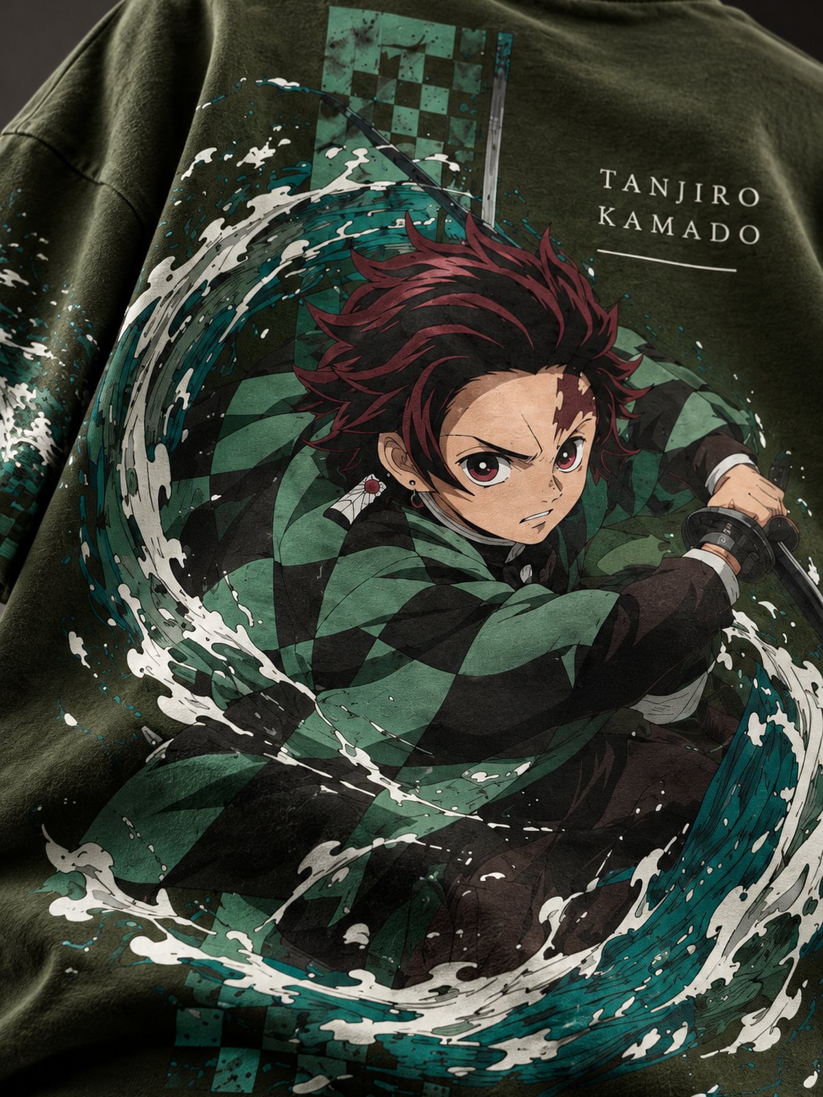 Tanjiro — Demon Slayer · Boxy Oversized T-Shirt — French Terry