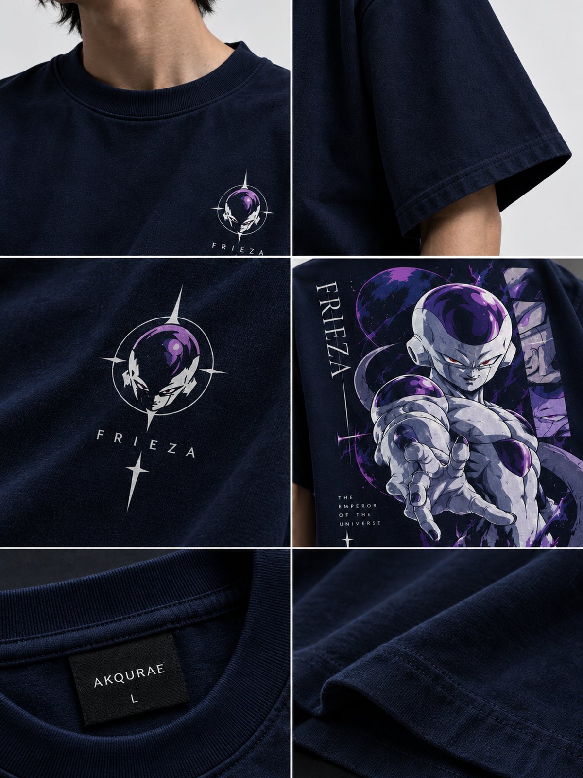 Frieza — Dragon Ball Z · Boxy Oversized T-Shirt — French Terry