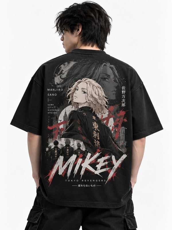 Mikey — Tokyo Revengers · Boxy Oversized T-Shirt — French Terry