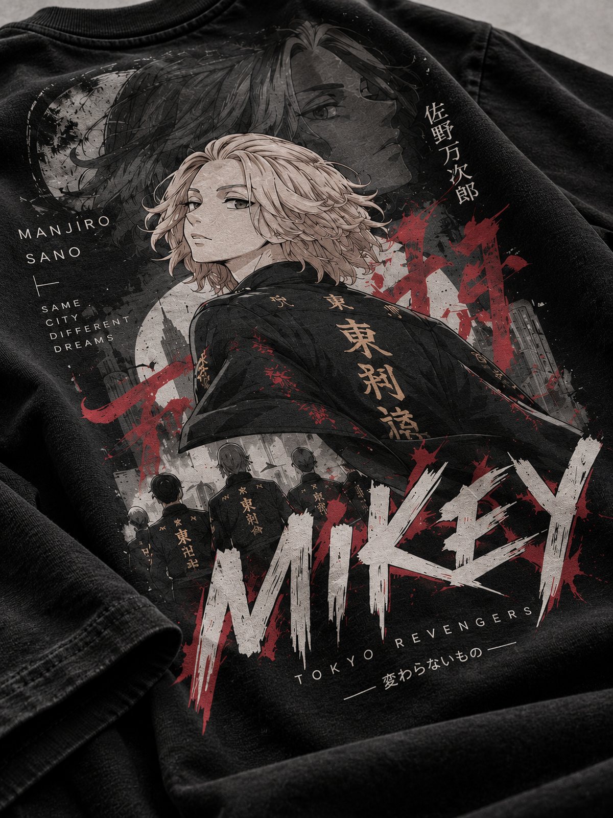 Mikey — Tokyo Revengers · Boxy Oversized T-Shirt — French Terry