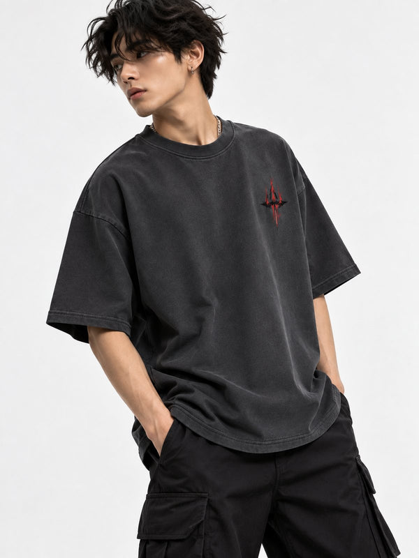 Sukuna — Jujutsu Kaisen · Boxy Oversized T-Shirt — French Terry