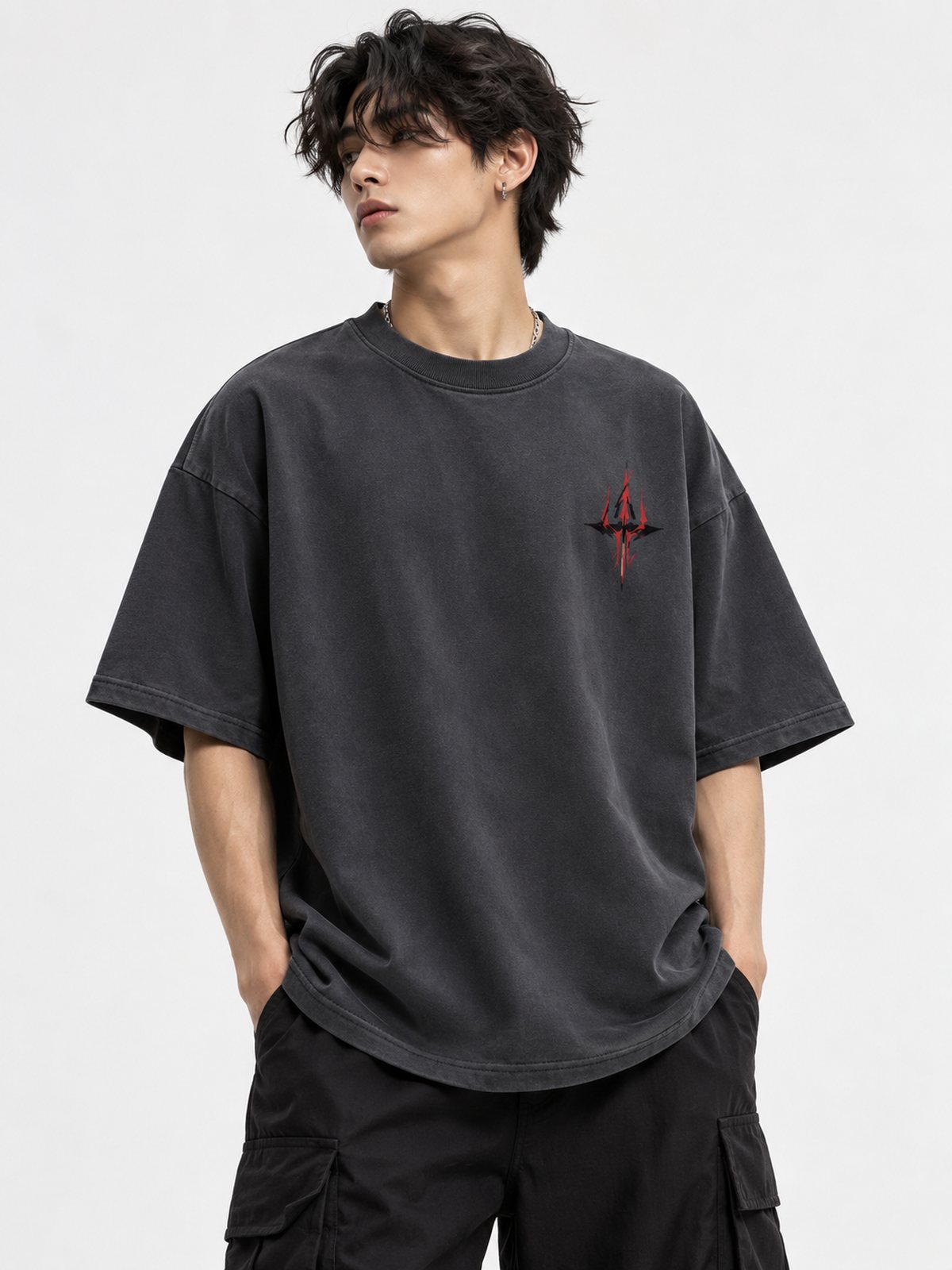 Sukuna — Jujutsu Kaisen · Boxy Oversized T-Shirt — French Terry