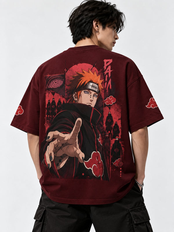 Pain — Naruto · Boxy Oversized T-Shirt — French Terry