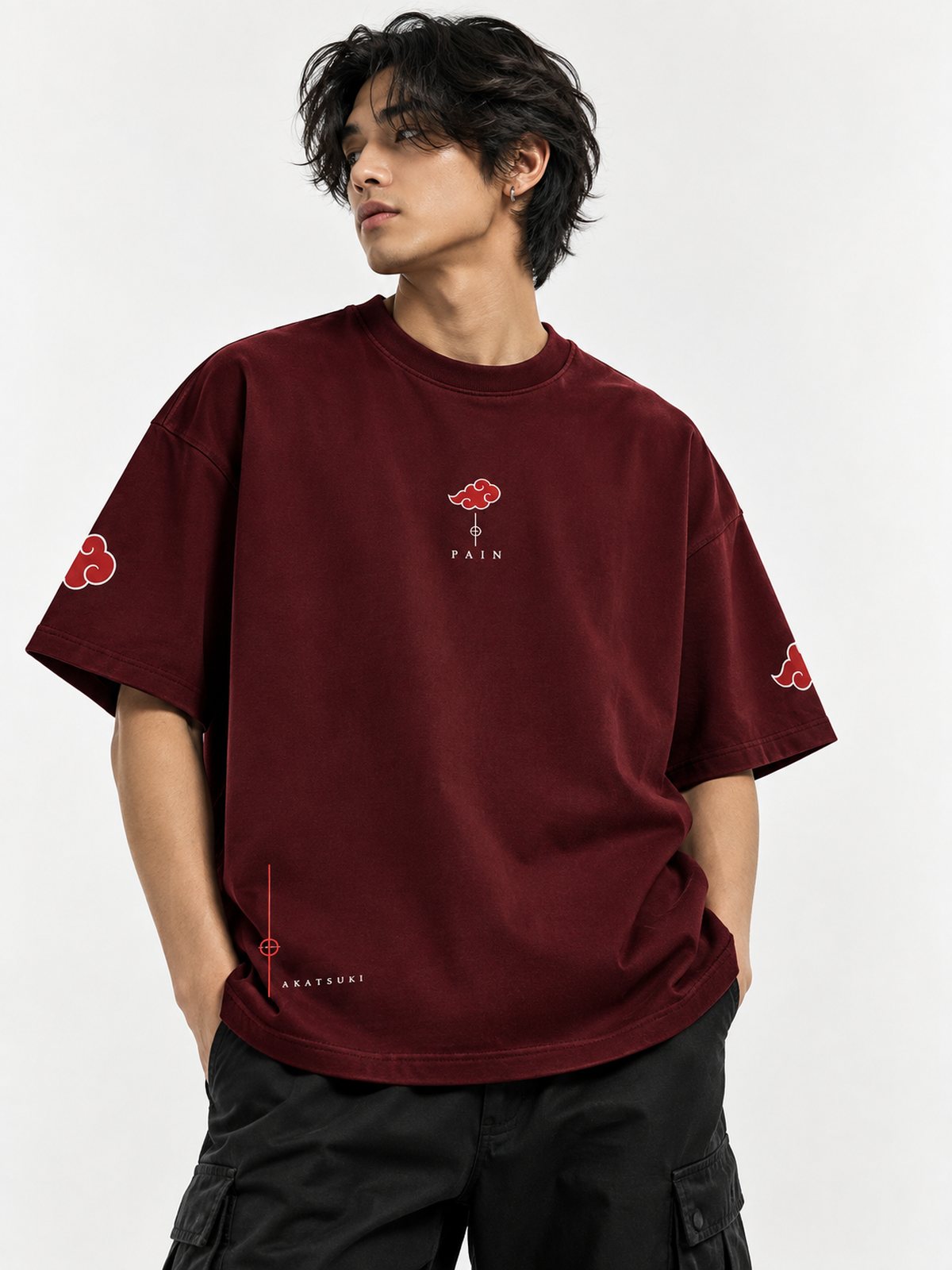 Pain — Naruto · Boxy Oversized T-Shirt — French Terry