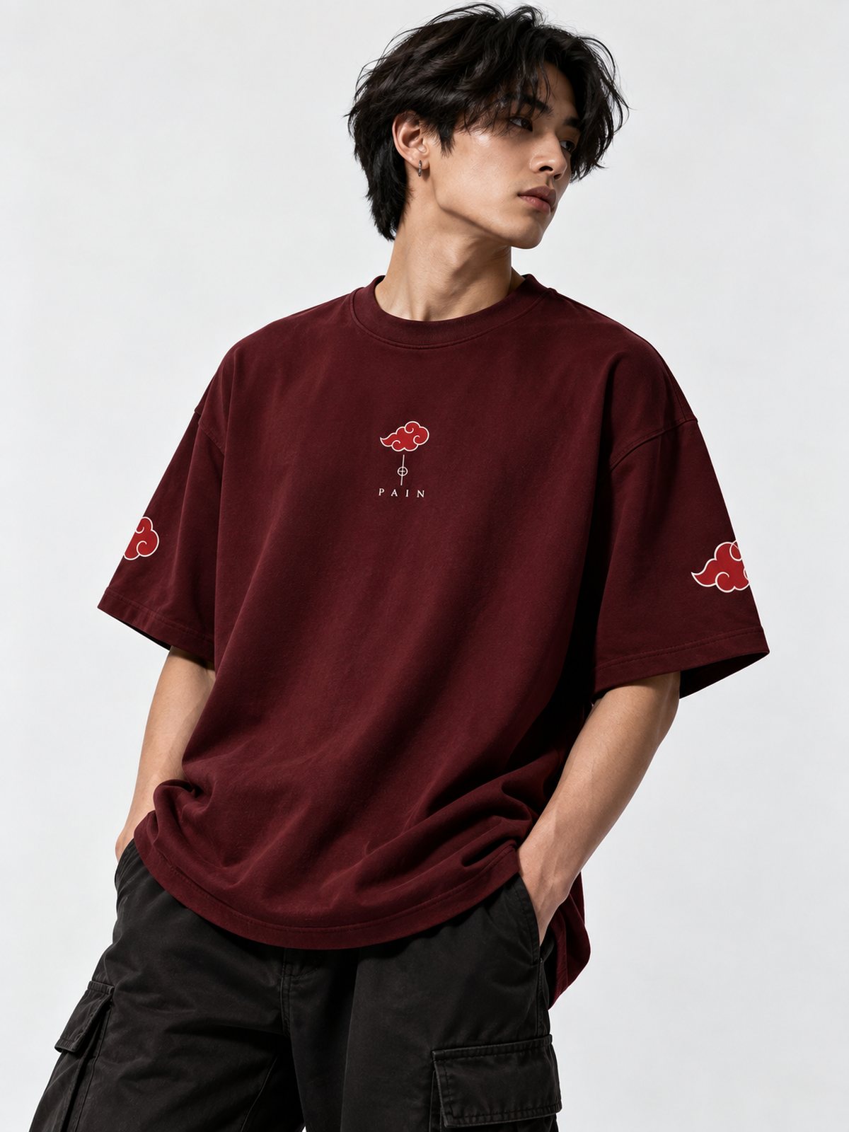 Pain — Naruto · Boxy Oversized T-Shirt — French Terry
