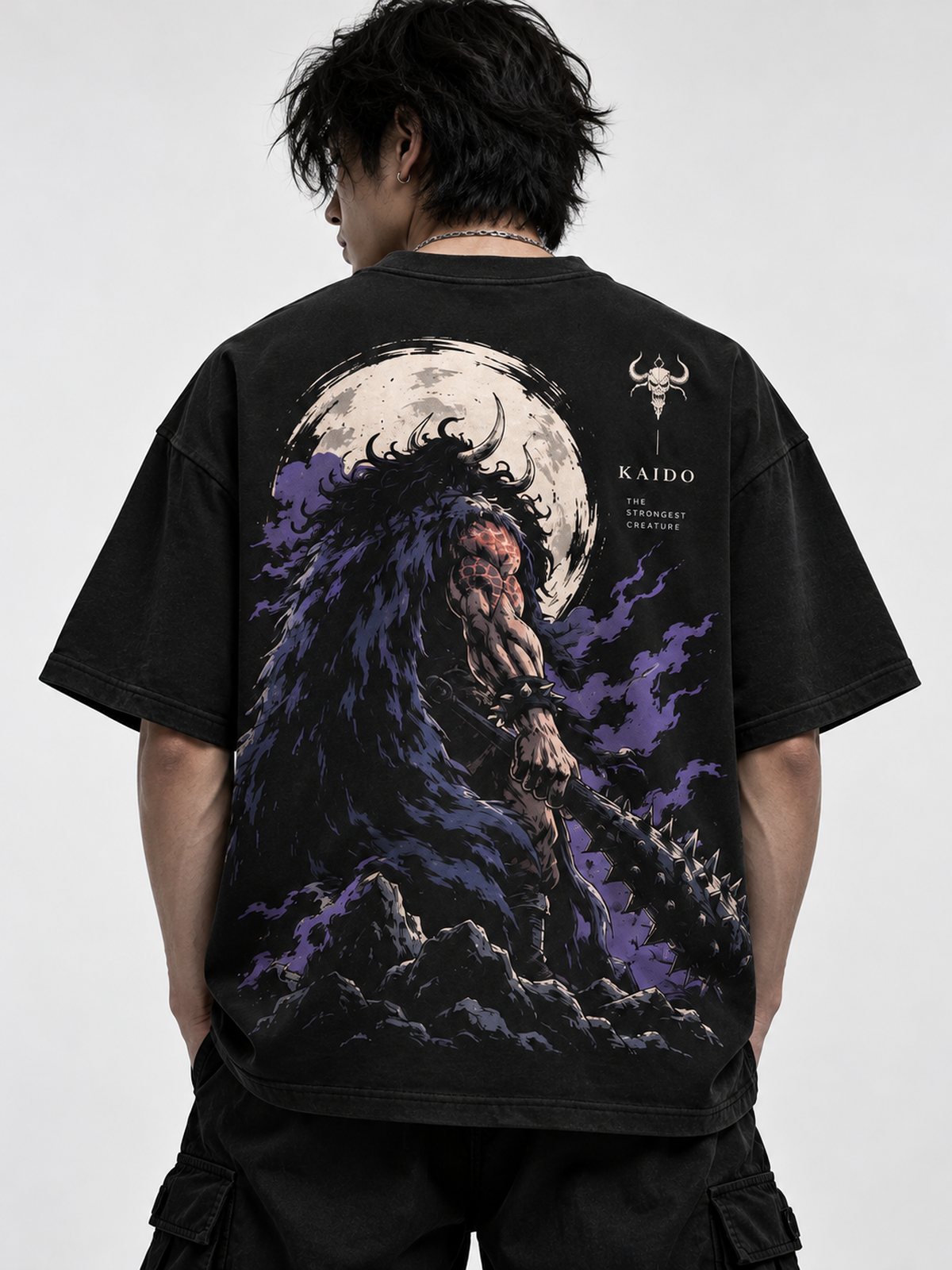 Kaido — One Piece · Boxy Oversized T-Shirt — French Terry