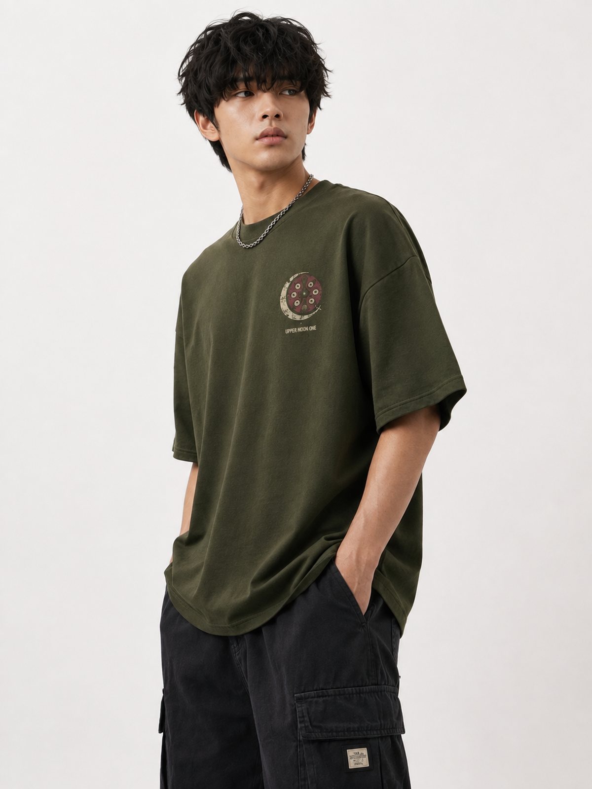 Kokushibo — Demon Slayer · Boxy Oversized T-Shirt — French Terry