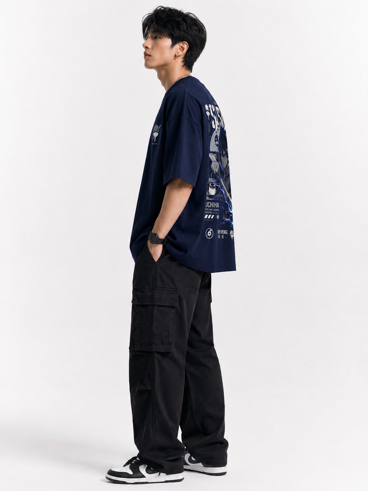 Sasuke — Naruto · Boxy Oversized T-Shirt — French Terry
