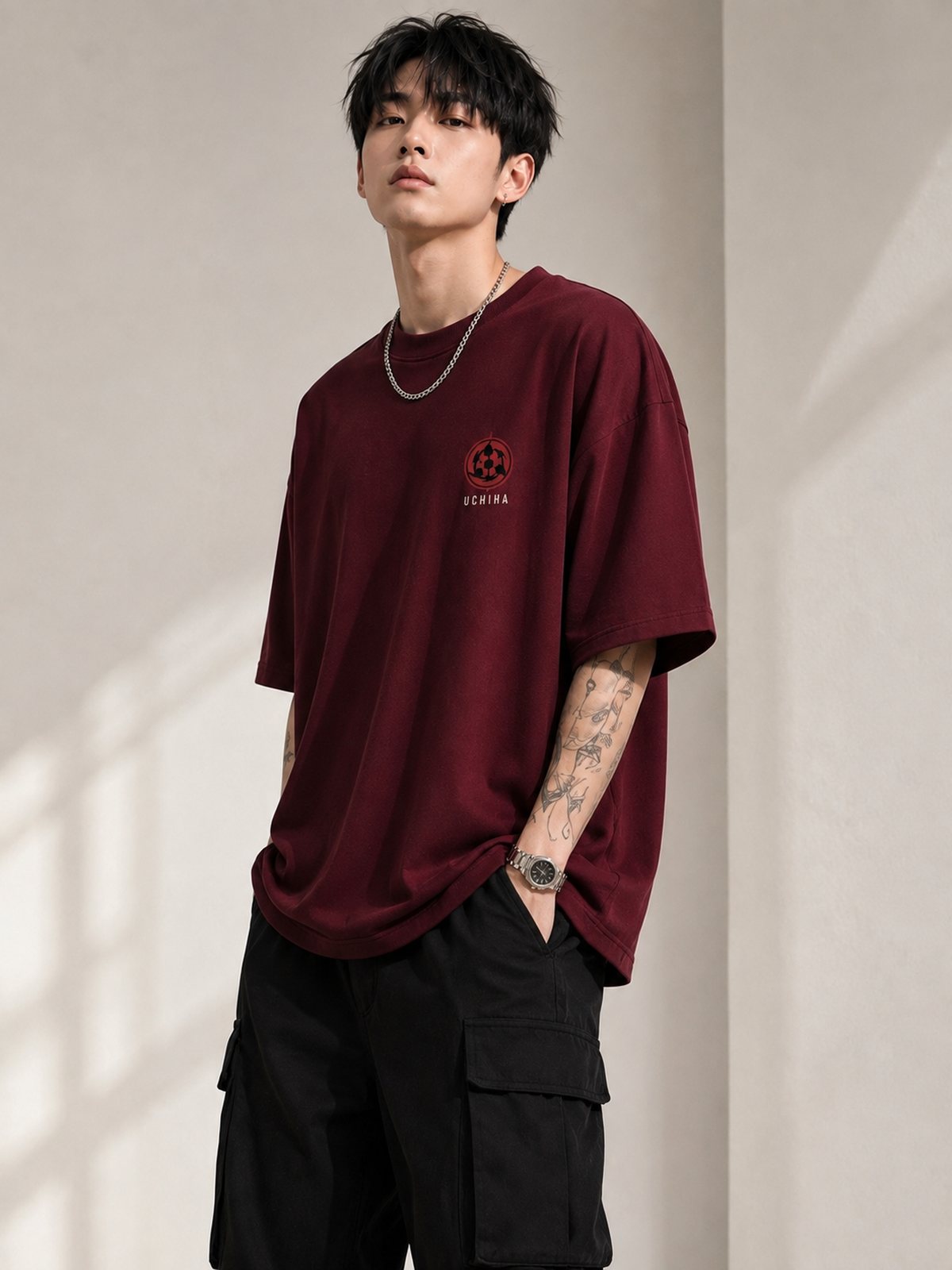 Itachi — Naruto · Boxy Oversized T-Shirt — French Terry
