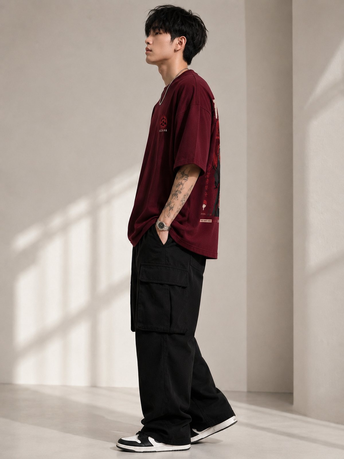 Itachi — Naruto · Boxy Oversized T-Shirt — French Terry