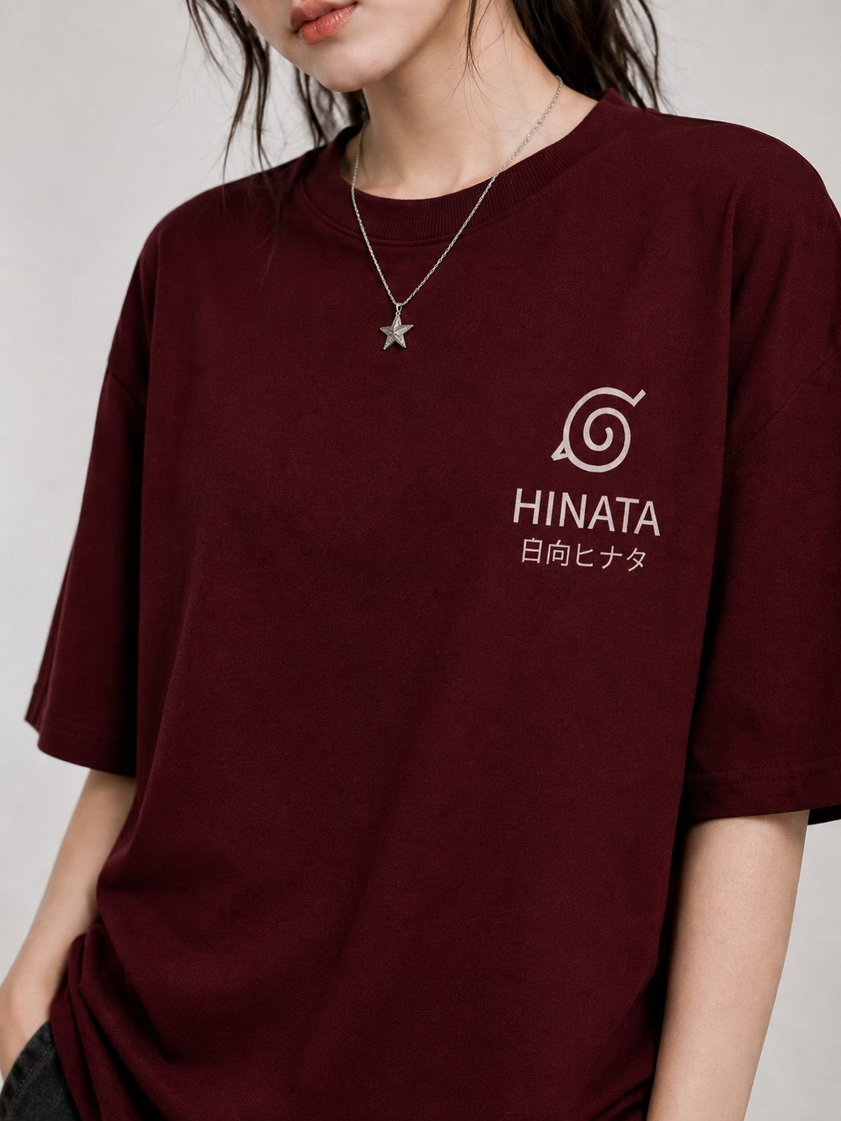 Hinata — Naruto · Boxy Oversized T-Shirt — French Terry