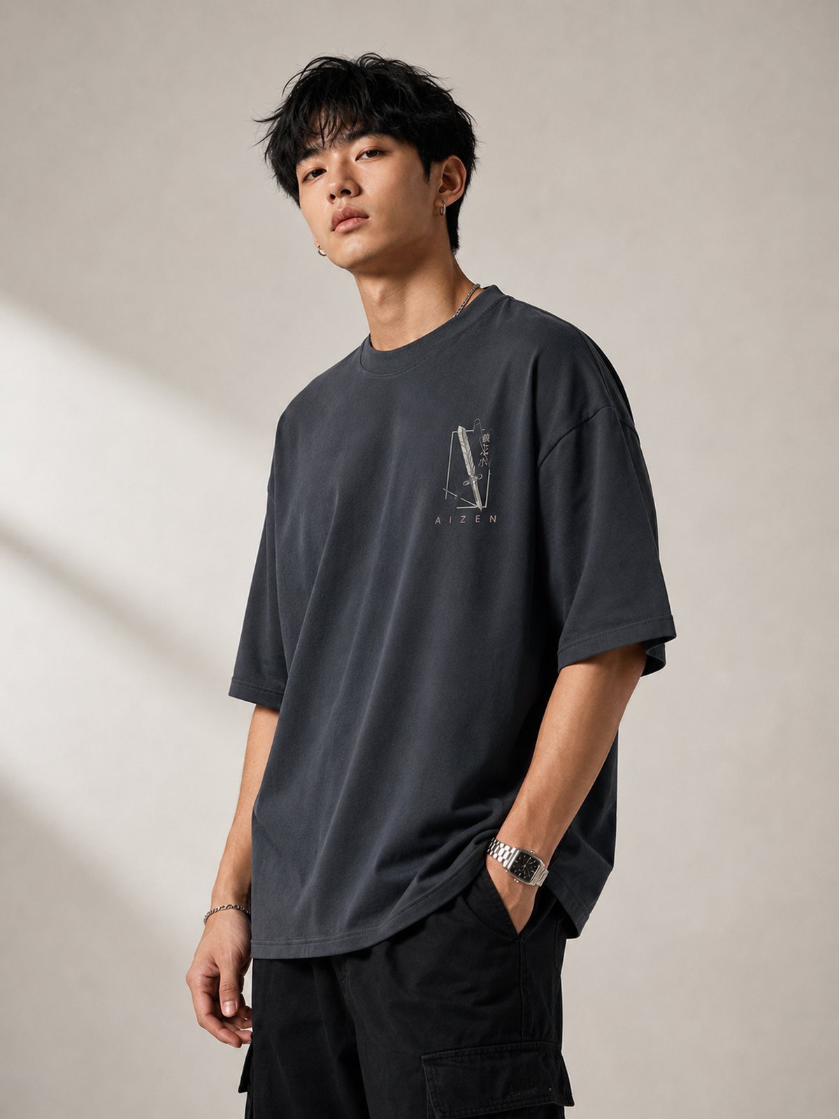 Aizen — Bleach · Boxy Oversized T-Shirt — French Terry