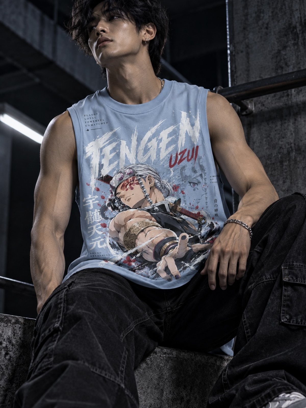 Tengen — Demon Slayer · Oversized Tank Top