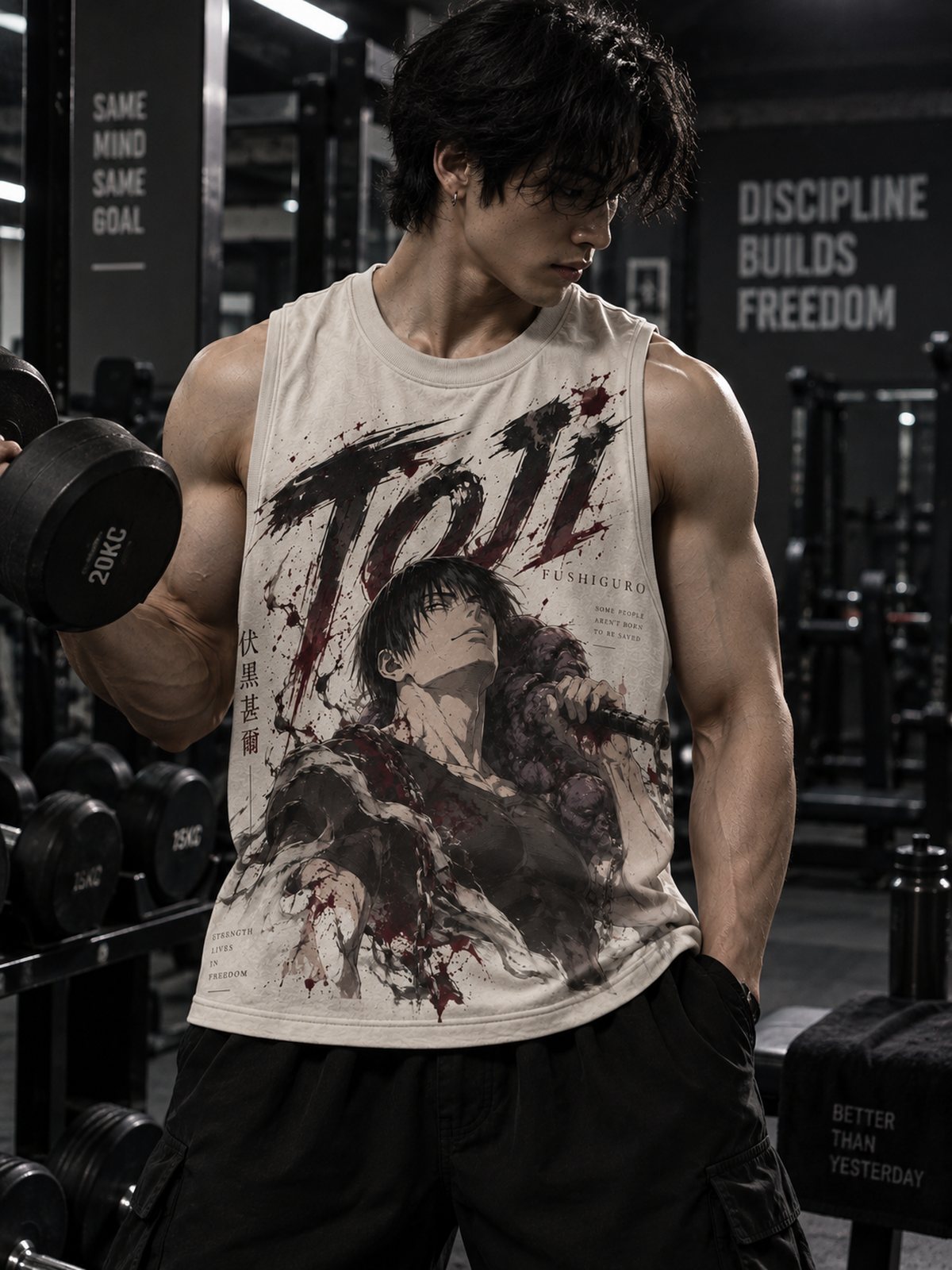 Toji — Jujutsu Kaisen · Oversized Tank Top